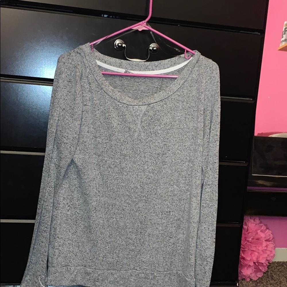 light gray shirt
